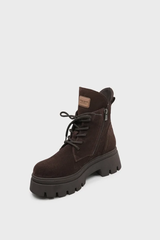 SKB-093 Kahverengi Süet Kadın Bot