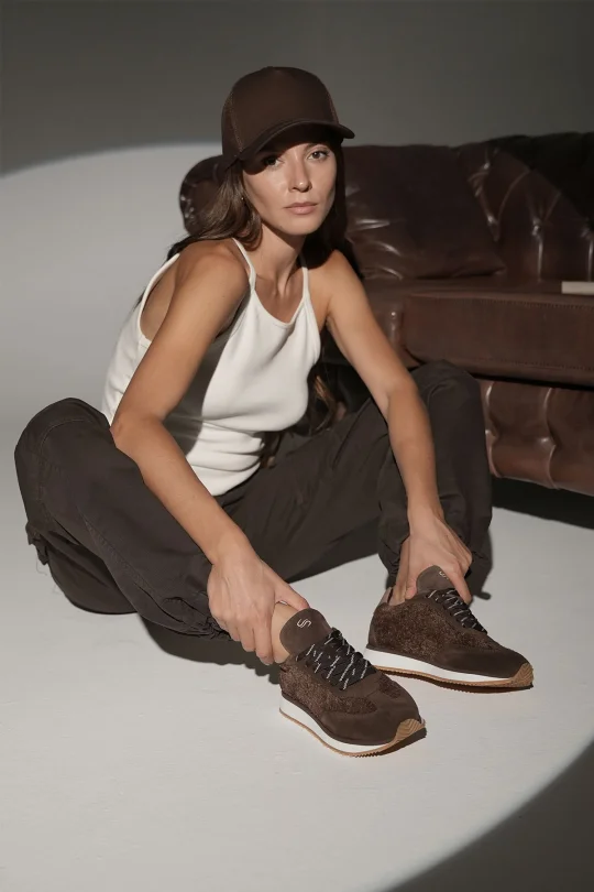 SKS-077 Kahverengi Kadın Sneaker