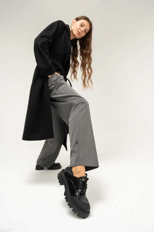 SKL-065 Siyah Rugan Kadın Loafer