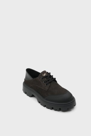 SKL-065 Kahverengi Süet Kadın Loafer