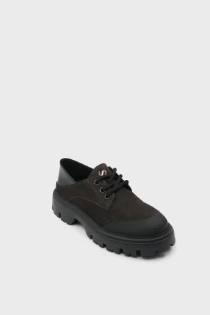 SKL-065 Kahverengi Süet Kadın Loafer