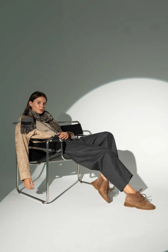 SKB-099 Taba Süet Kadın Bot