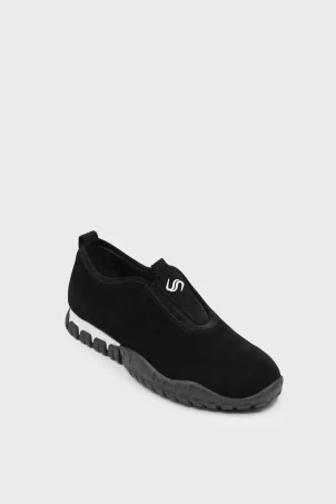 SKS-079 Siyah Süet Kadın Sneaker