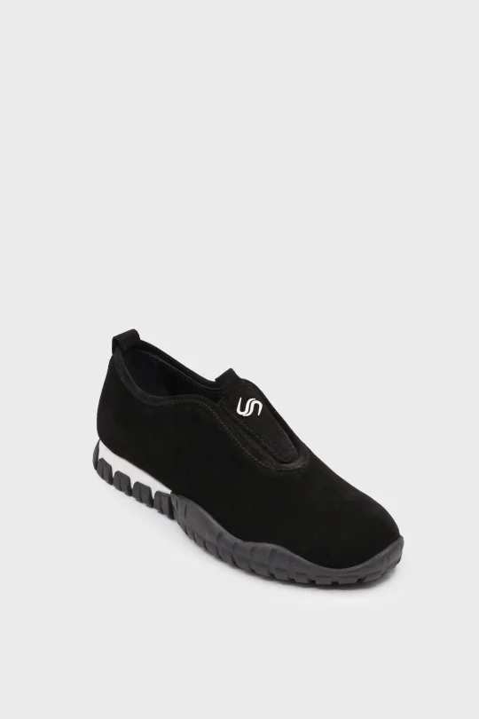 SKS-079 Siyah Süet Kadın Sneaker