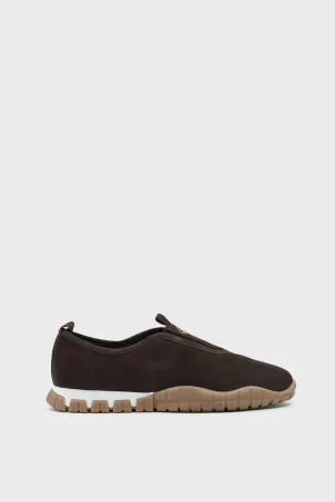 SKS-079 Kahverengi Süet Kadın Sneaker