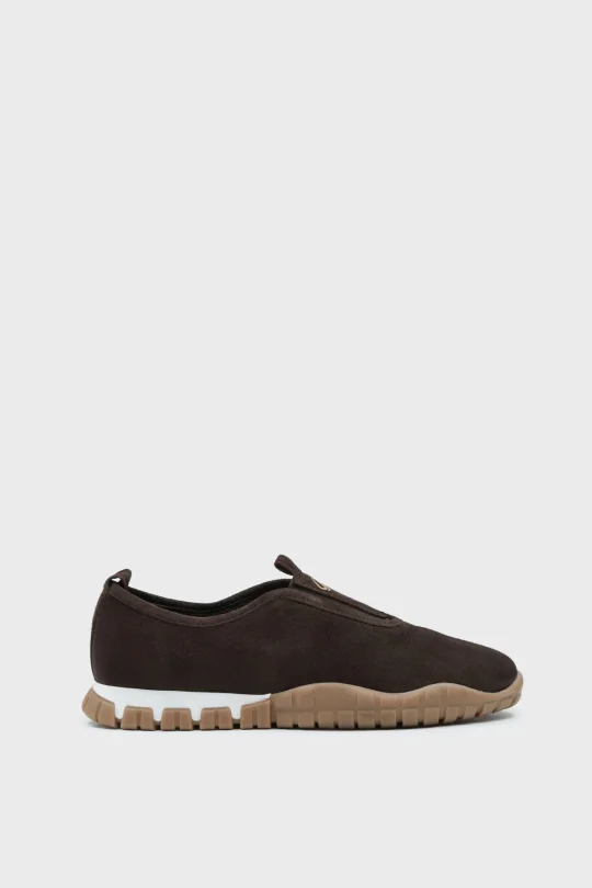 SKS-079 Kahverengi Süet Kadın Sneaker