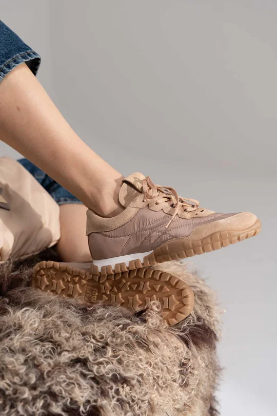 SKS-080 Nude Süet Kadın Sneaker