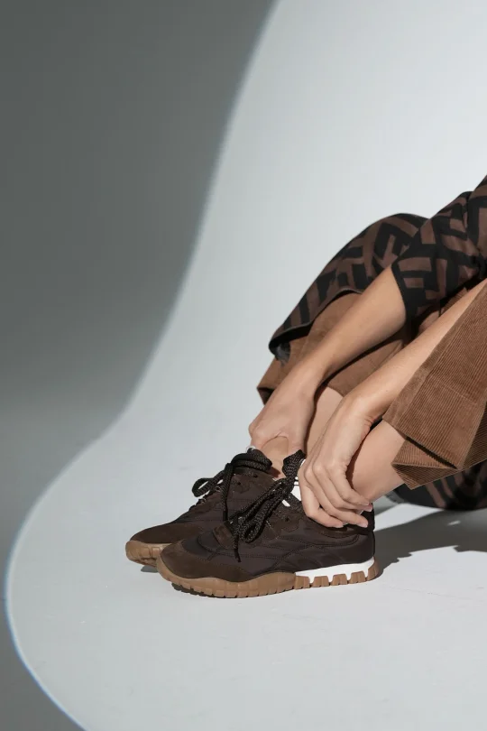 SKS-080 Kahverengi Süet Kadın Sneaker