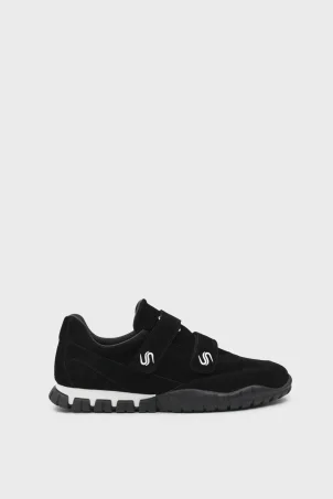 SKS-081 Siyah Süet Kadın Sneaker Ayakkabı