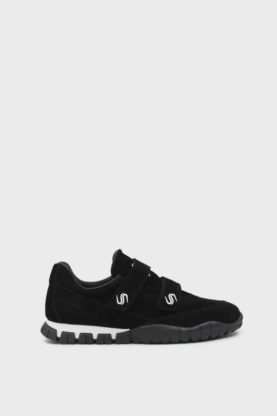 SKS-081 Siyah Süet Kadın Sneaker Ayakkabı