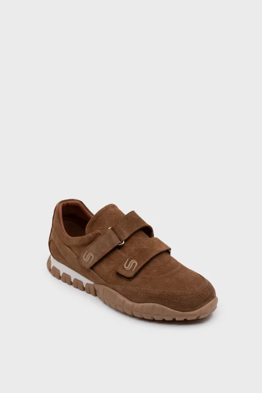 SKS-081 Taba Süet Kadın Sneaker