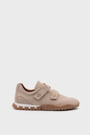 SKS-081 Bej Süet Kadın Sneaker