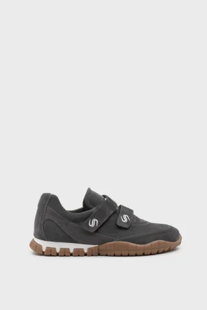 SKS-081 Gri Süet Kadın Sneaker Ayakkabı