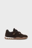 SKS-081 Kahverengi Süet Kadın Sneaker Ayakkabı