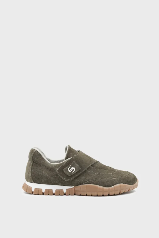 SKS-082 Haki Süet Kadın Sneaker