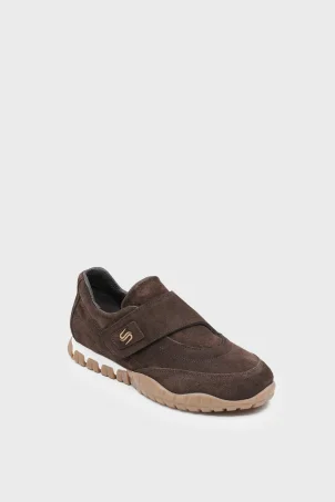 SKS-082 Kahverengi Süet Kadın Sneaker