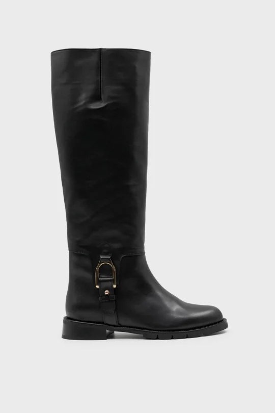 SKC-022 Siyah Deri Kadın Çizme