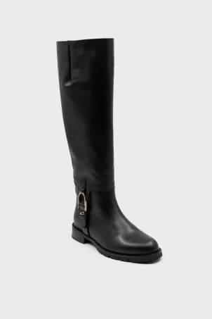 SKC-022 Siyah Deri Kadın Çizme