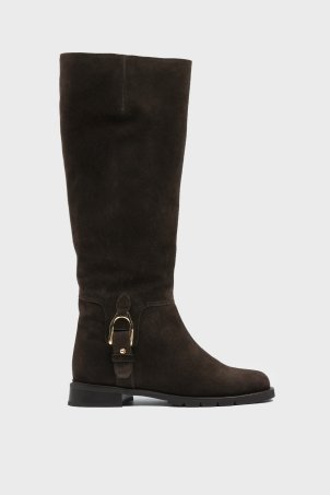 SKC-022 Kahverengi Süet Kadın Çizme