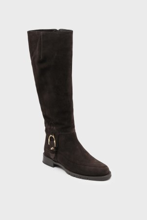 SKC-022 Kahverengi Süet Kadın Çizme