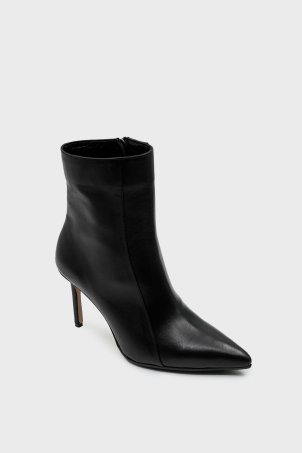 SKB-110 Siyah Deri Kadın Bot