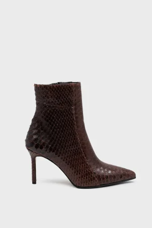 SKB-110 Kahverengi Croco Kadın Bot