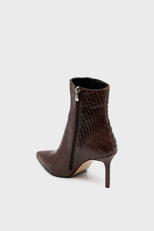 SKB-110 Kahverengi Croco Kadın Bot