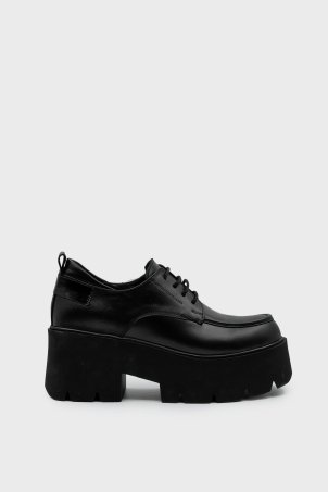 SKL-069 Siyah Deri Kadın Babet