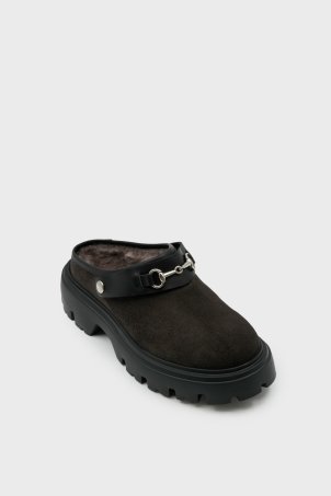 SKK-077 Kahverengi Süet Kadın Terlik