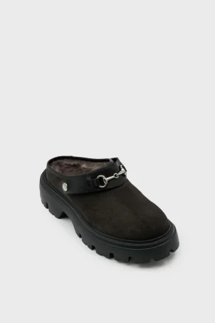 SKK-077 Kahverengi Süet Kadın Terlik