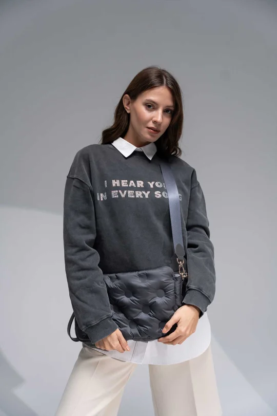 SCP-018 Gri Kadın Çantası