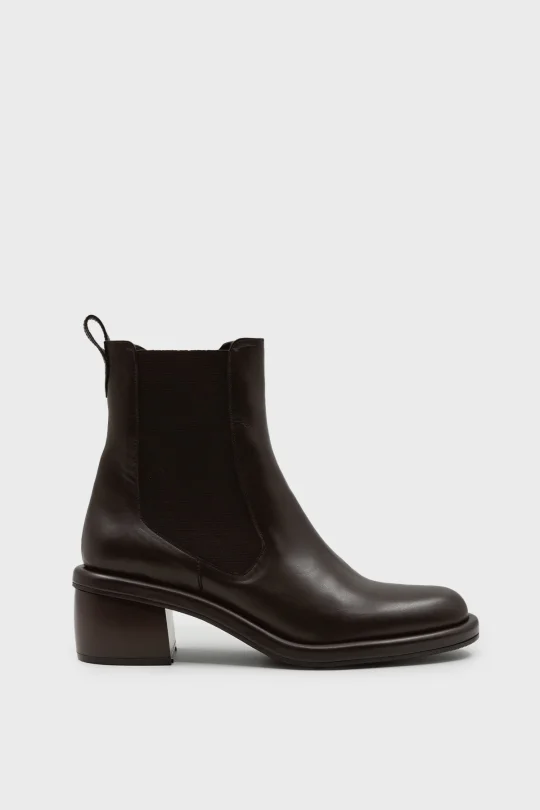 SKB-112 Kahverengi Deri Kadın Bot