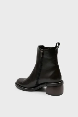 SKB-112 Kahverengi Deri Kadın Bot