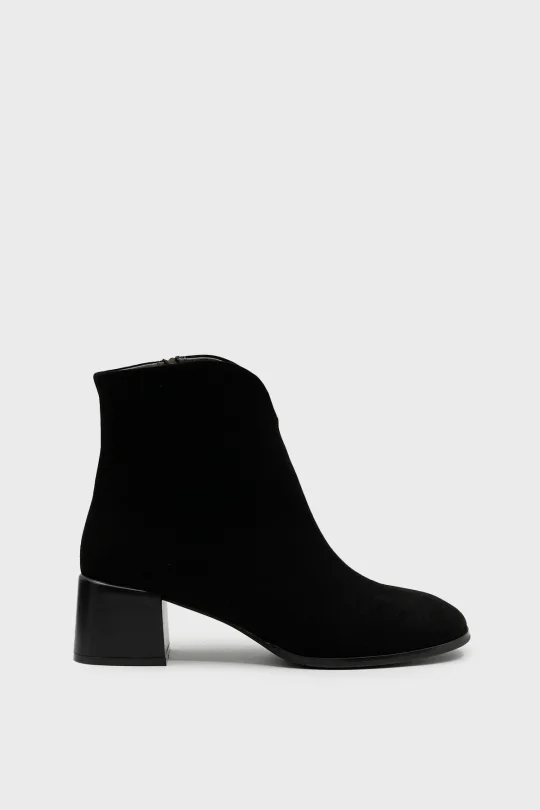 SKB-113 Siyah Süet Kadın Bot