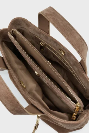 SCO-054 Taba Süet Kadın Omuz Çantası