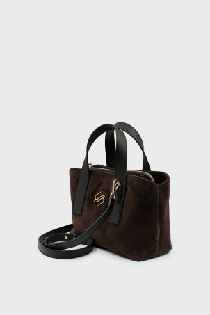 SCO-054 Kahverengi Süet Kadın Omuz Çantası