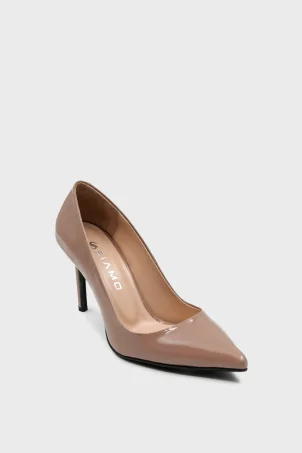 SKT-103 Nude Rugan Kadın Topuklu Ayakkabı