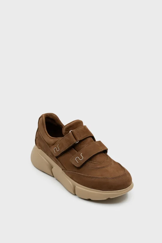 SKS-088 Taba Süet Kadın Sneaker