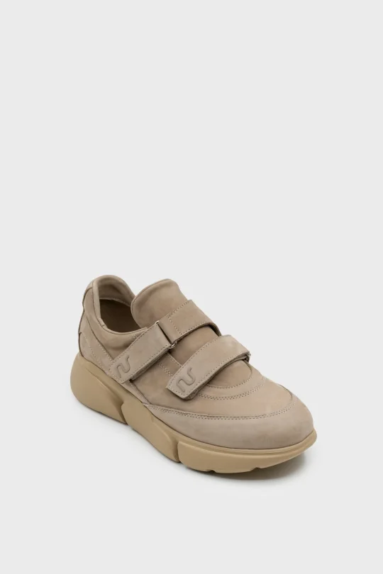 SKS-088 Bej Süet Kadın Sneaker