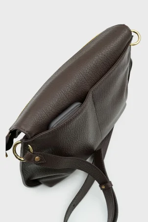 SCO-059 Kahverengi Deri Kadın Omuz Çantası