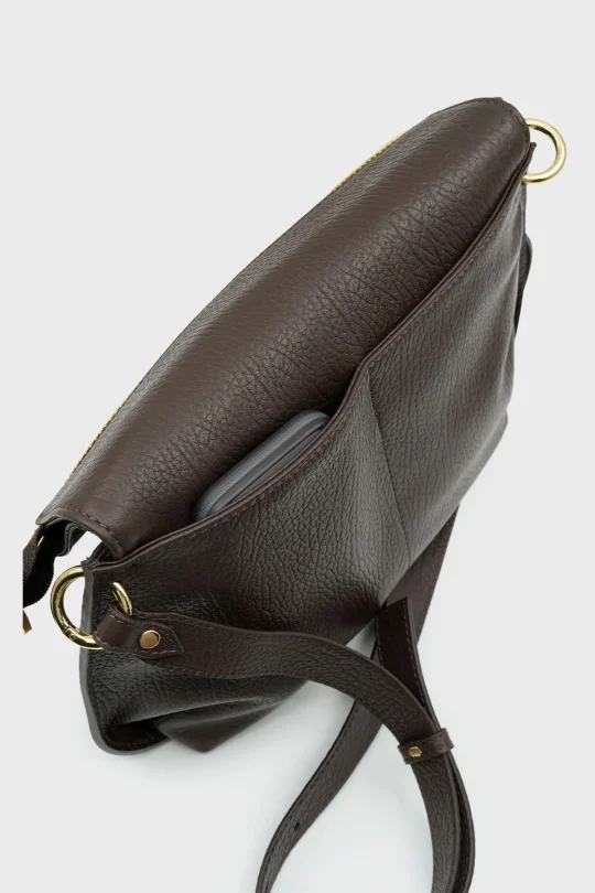 SCO-059 Kahverengi Deri Kadın Omuz Çantası