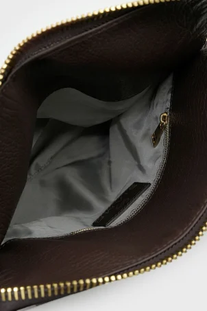 SCO-059 Kahverengi Deri Kadın Omuz Çantası