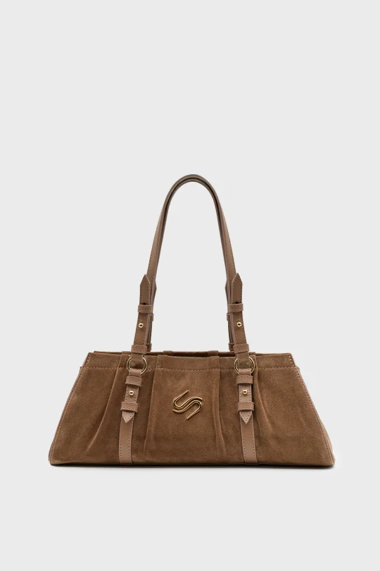 SCO-061 Taba Süet Kadın Omuz Çantası