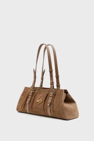 SCO-061 Taba Süet Kadın Omuz Çantası