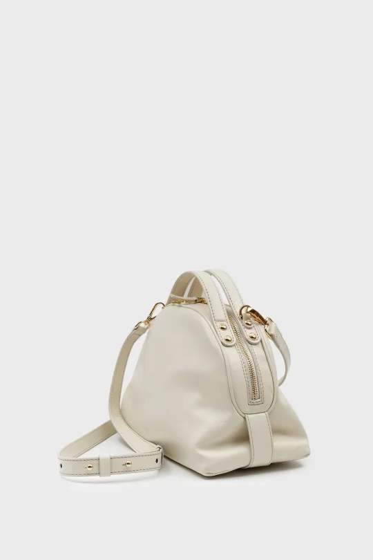 SCO-062 Beyaz Deri Kadın Omuz Çantası