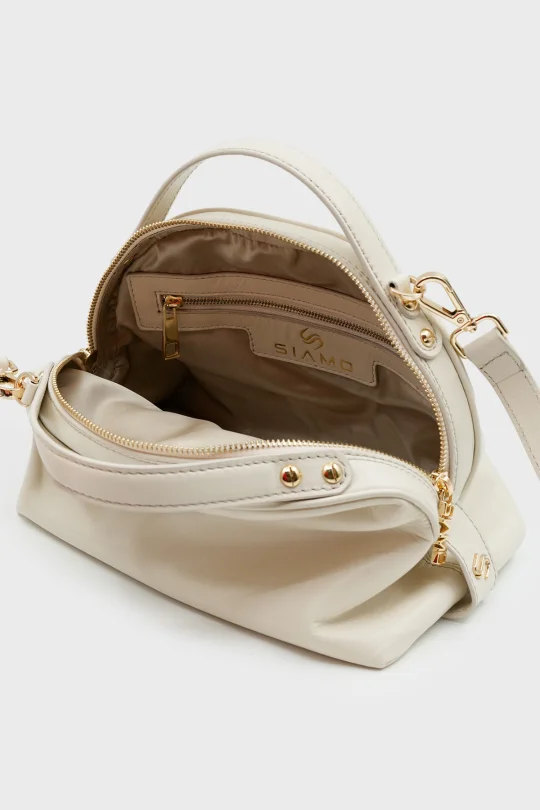 SCO-062 Beyaz Deri Kadın Omuz Çantası