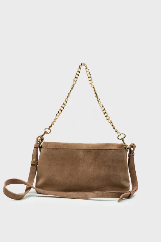 SCO-063 Taba Süet Kadın Omuz Çantası