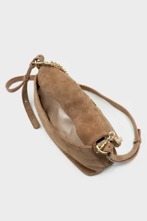 SCO-063 Taba Süet Kadın Omuz Çantası