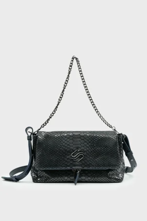 SCO-063 Lacivert Yılan Kadın Omuz Çantası