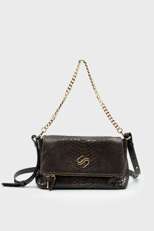 SCO-063 Kahverengi Yılan Kadın Omuz Çantası